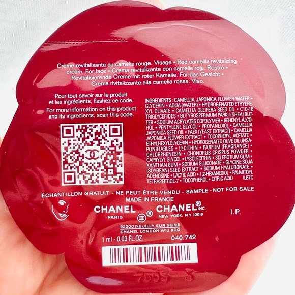 5 for 25⚡️No1 de Chanel Rich Revitalizing Cream Red Camellia 1ml - Picture 2 of 4